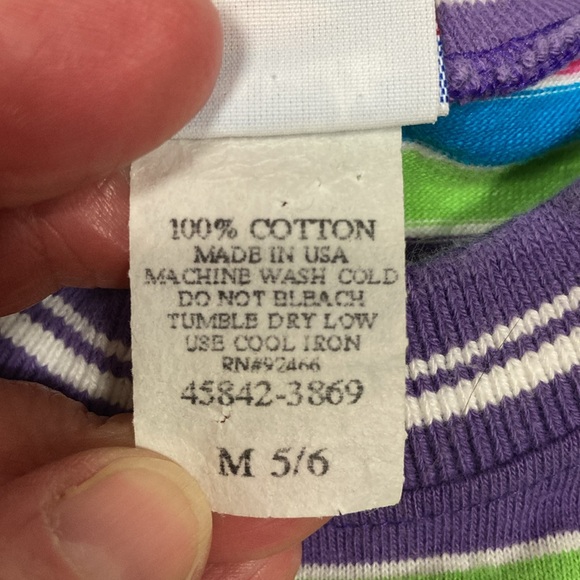 Vintage 80’s sidewalk kicks palmetto striped crew neck belly tank medium 5/6 - Picture 6 of 6